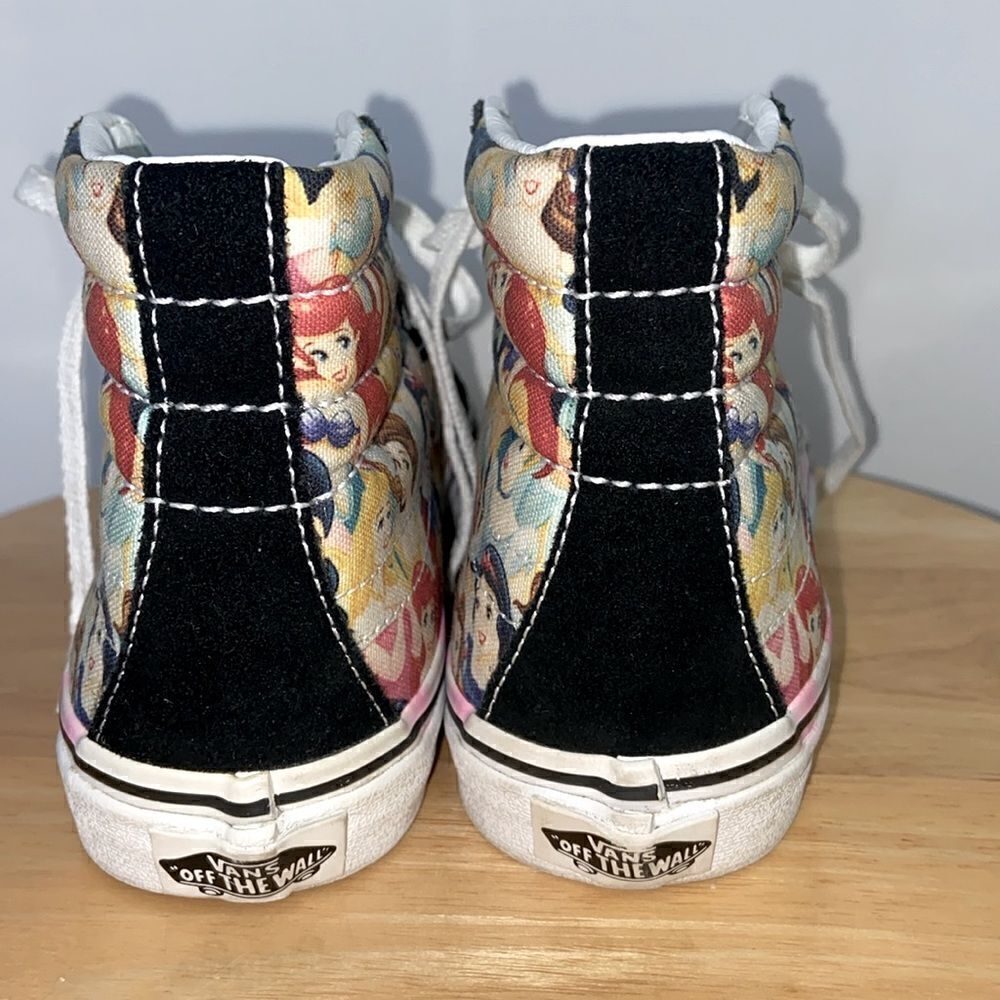 Van's Disney Princess’s Shoes Lace Up Sneakers Rare NWOB Size 6 - Picture 5 of 10